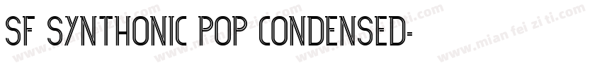 SF Synthonic Pop Condensed字体转换